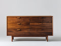 Kommode mit Schubladen Holz 160x45x85 cm - Braun - mit 6 Schubladen