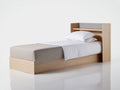 Einzelbett Holz 208x98x120 cm Natur - Modernes Schlafzimmerdesign