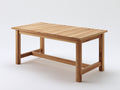 Gartentisch Holz 160x80x75 cm - Braun - rechteckiger Terrassentisch