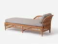 Sonnenliege Rattan 205x75x78 cm Natur-Grau - Klassisches Gartendesign